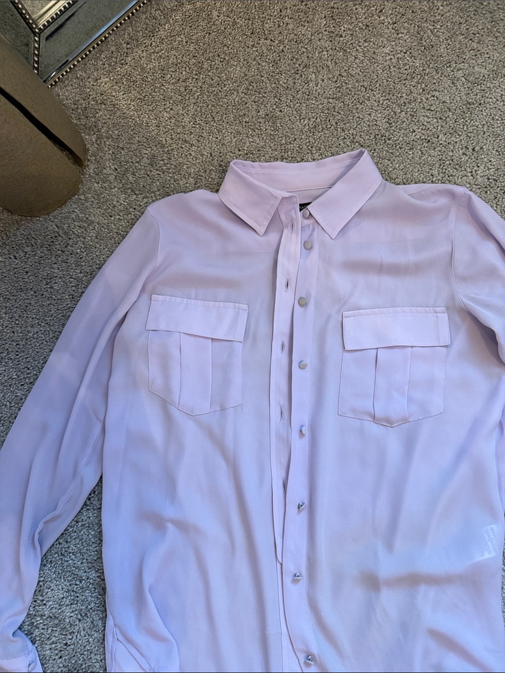 Banana Republic Pale Lavender Button-Down Shirt - Picture 3 of 3